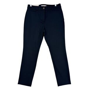 NWT Loft The Sutton Skinny Pants Navy Blue Petite 8P Stretch Cotton Blend